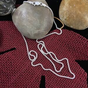 22 inch Italian Sterling Popcorn Chain